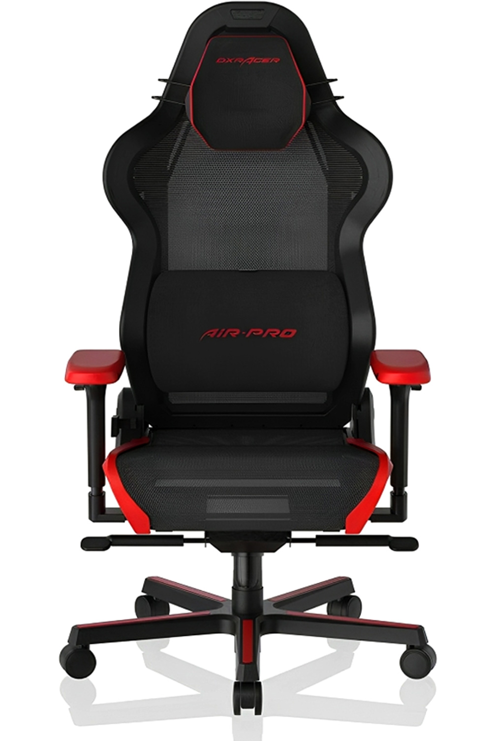 DXRACER AIR PRO R1S BREATHABLE MESH WITH LUMBAR SUPPORT PILLOW GAMING CHAIR BLACK RED
